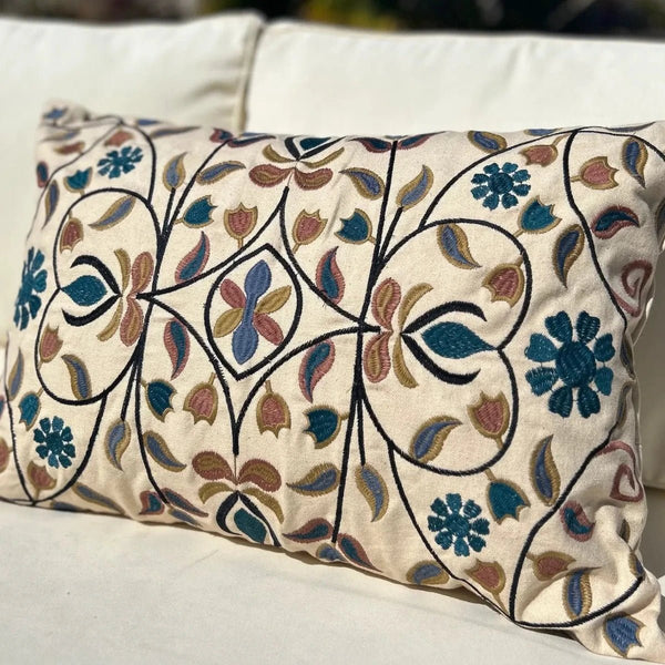 Embroidered Rectangular Cushion - Medium - RhoolCushionRhoolEmbroidered Rectangular Cushion - Medium