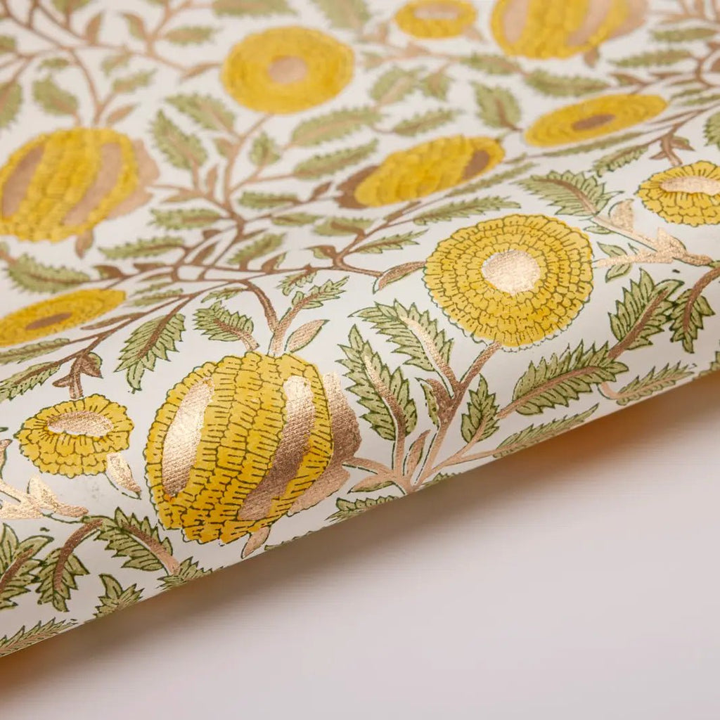 Hand Block Printed Wrapping Paper - RhoolWrapping PaperPaper MirchiHand Block Printed Wrapping Paper