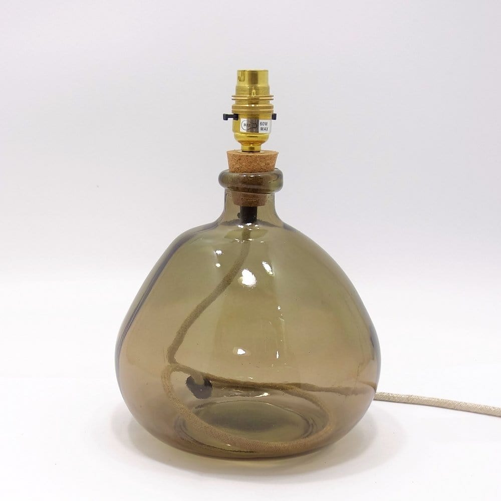 Jarapa Lamps Recycled Smoke Glass Lamp