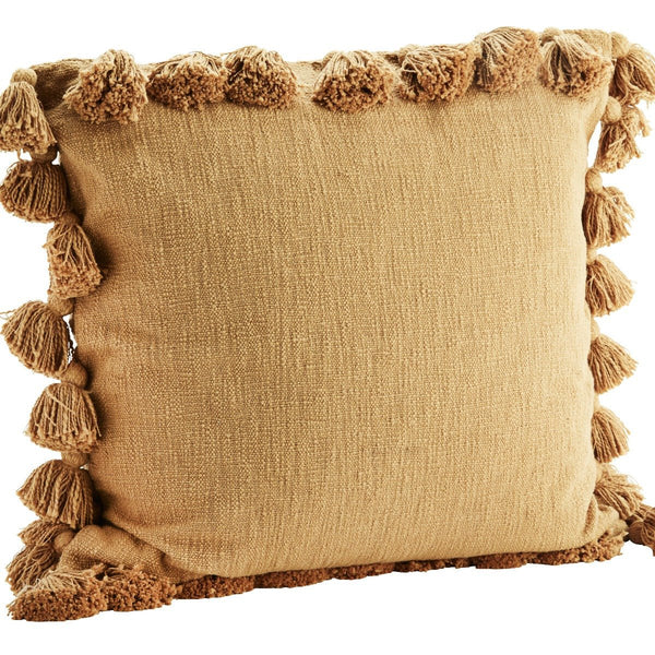 Large Cotton Cushion Cover - Caramel - RhoolCushionMadam StoltzLarge Cotton Cushion Cover - Caramel
