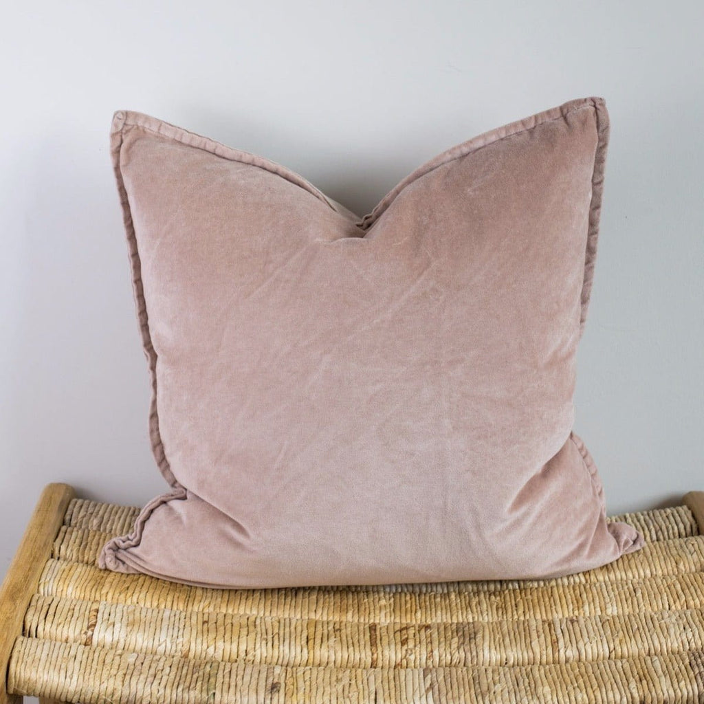 Stonewashed Velvet Cushion Cover - Blush - RhoolCushionStone Washed VelvetStone Washed Velvet Cushion Stonewashed Velvet Cushion Cover - Blush 02003606503