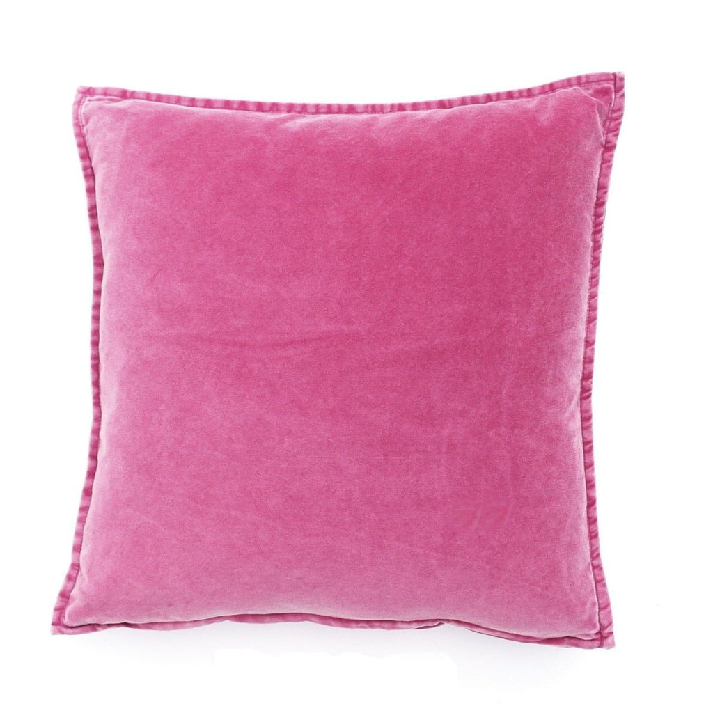 Stonewashed Velvet Cushion Cover - Magenta - RhoolCushionStone Washed VelvetStonewashed Velvet Cushion Cover - Magenta