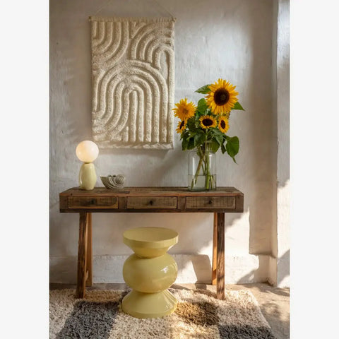 Madam Stoltz Cotton Tufted Wall Hanging - Cream - RhoolWall HangingMadam StoltzMadam Stoltz Cotton Tufted Wall Hanging - Cream