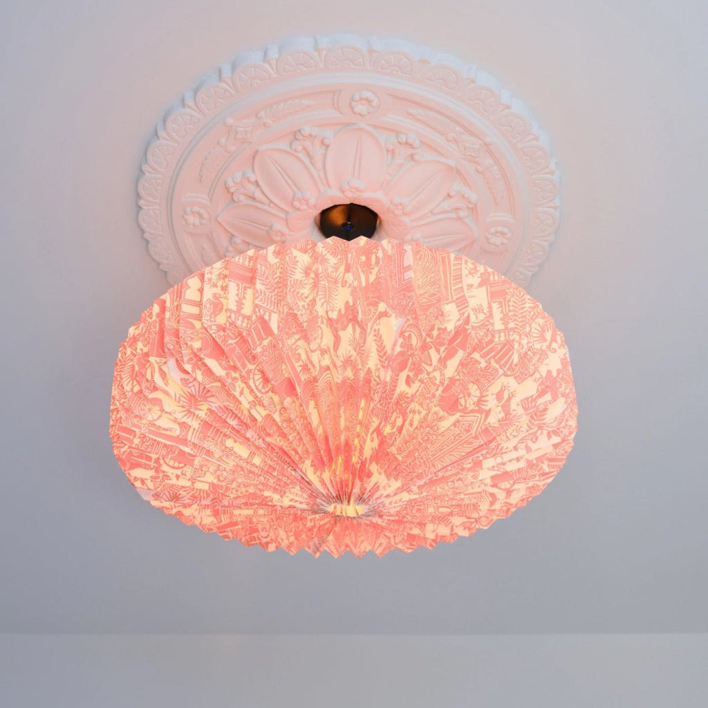 Aarven Origami Paper Lamp Shade - Indian Toile Saucer - RhoolLamp ShadesAARVENAarven Origami Paper Lamp Shade - Indian Toile Saucer