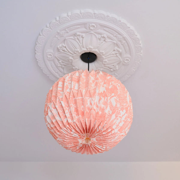 Aarven Origami Paper Lamp Shade - Indian Toile - RhoolLamp ShadesAARVENAarven Origami Paper Lamp Shade - Indian Toile