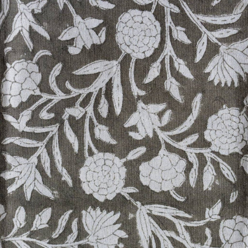 Block Print Cotton Napkins - Green Floral - Set of 2 - RhoolNapkinRhoolBlock Print Cotton Napkins - Green Floral - Set of 2