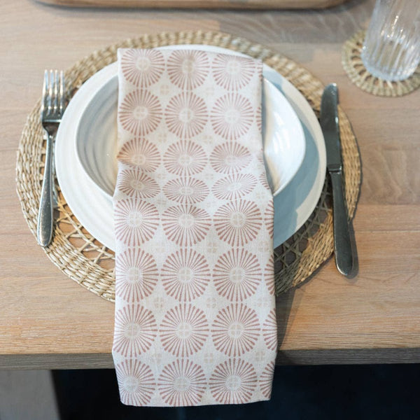 Block Print Cotton Napkins - Terracotta - Set of 2 - RhoolNapkinRhoolBlock Print Cotton Napkins - Terracotta - Set of 2