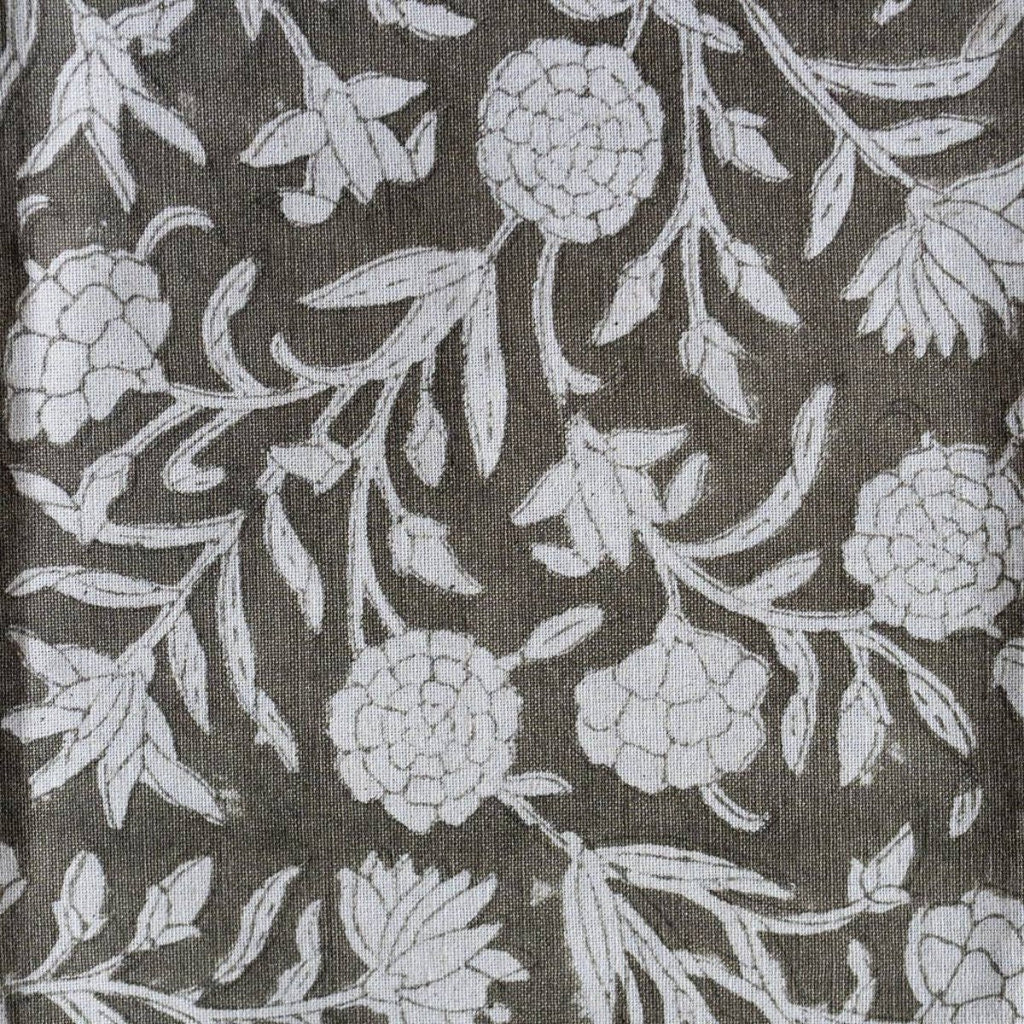 Block Print Cotton Table Runner - Green Floral - RhoolTableclothsRhoolBlock Print Cotton Table Runner - Green Floral