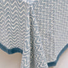 Block Print Tablecloth - Blue Waves - RhoolTableclothsRozablueBlock Print Tablecloth - Blue Waves