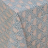 Block Print Tablecloth - Dusty Blue and Pink - RhoolTableclothsRozablueBlock Print Tablecloth - Dusty Blue and Pink