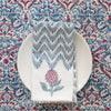 Block Printed Napkins - Blue Waves - RhoolNapkinRozablueBlock Printed Napkins - Blue Waves