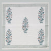 Block Printed Napkins - Pink Flower - RhoolNapkinRozablueBlock Printed Napkins - Pink Flower