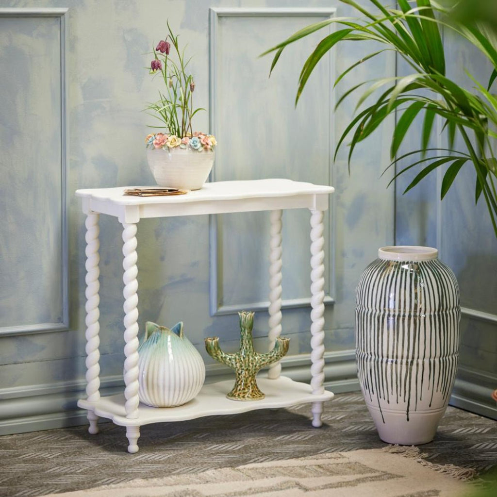 Bloomingville Barley Twist Console Table - White - RhoolConsoleBloomingvilleBloomingville Barley Twist Console Table - White