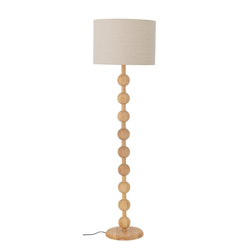 Bloomingville Bobbin Floor Lamp and Linen Shade - RhoolFloor LampBloomingvilleBloomingville Bobbin Floor Lamp and Linen Shade