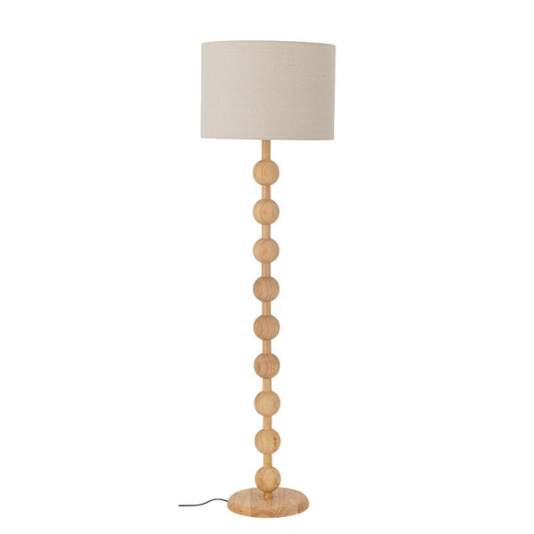 Bloomingville Bobbin Floor Lamp and Linen Shade - RhoolFloor LampBloomingvilleBloomingville Bobbin Floor Lamp and Linen Shade