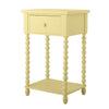 Bloomingville Bobbin Leg Bed Side Table - Yellow Ochre - RhoolSide TableBloomingvilleBloomingville Bobbin Leg Bed Side Table - Yellow Ochre