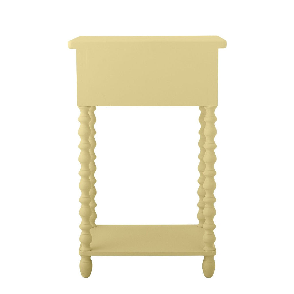 Bloomingville Bobbin Leg Bed Side Table - Yellow Ochre - RhoolSide TableBloomingvilleBloomingville Bobbin Leg Bed Side Table - Yellow Ochre