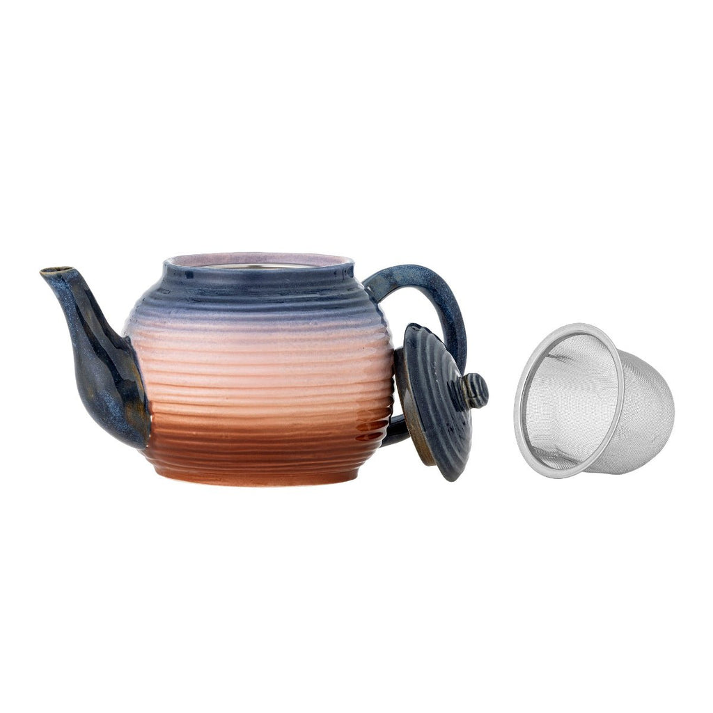 Bloomingville Ceramic Teapot - Blue/reds - RhoolTeapotBloomingvilleBloomingville Ceramic Teapot - Blue/reds