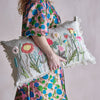 Bloomingville Embroidered Cushion - Flowers - RhoolCushionBloomingvilleBloomingville Embroidered Cushion - Flowers