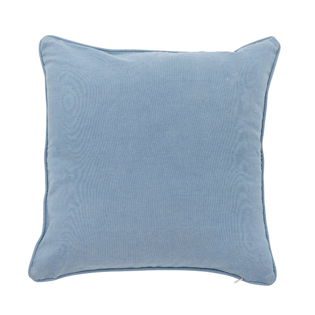 Bloomingville Embroidered Square Cushion - Flowers Blue - RhoolCushionBloomingvilleBloomingville Embroidered Square Cushion - Flowers Blue