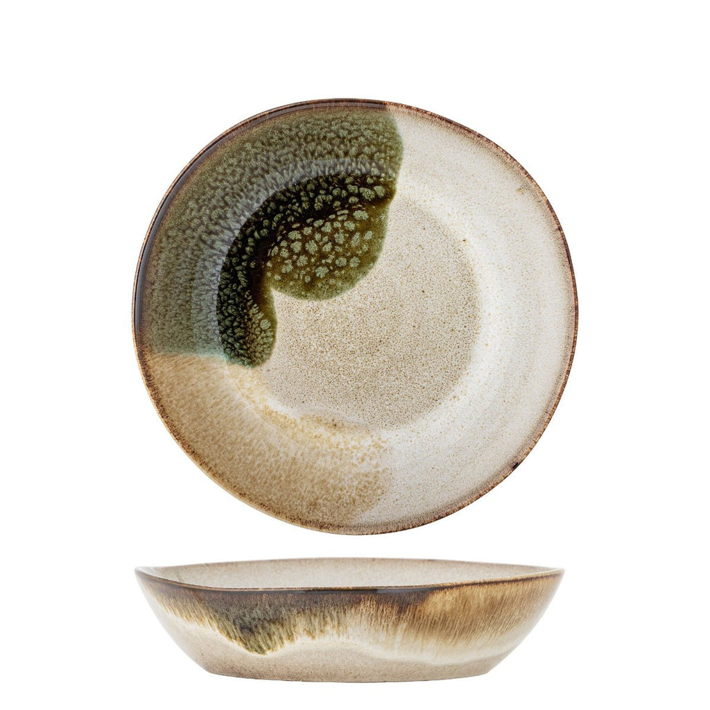 Bloomingville Large Reactive Glazed Pasta Bowl - Green - RhoolTablewareBloomingvilleBloomingville Large Reactive Glazed Pasta Bowl - Green