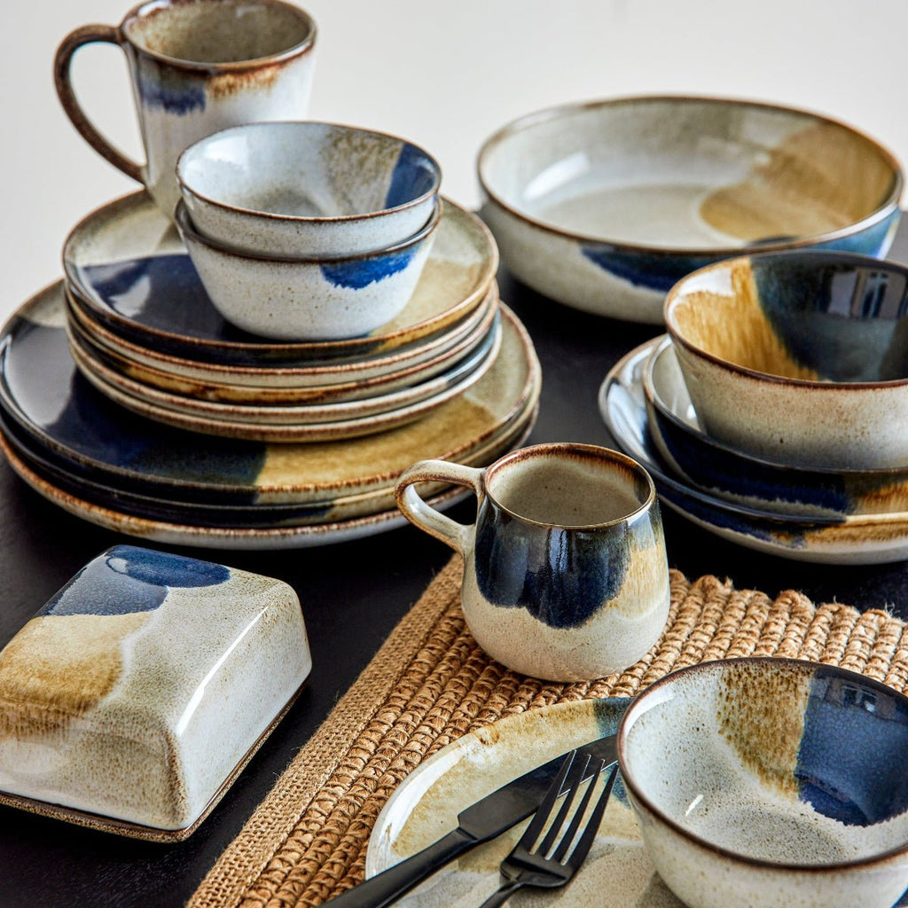 Bloomingville Patterned Reactive Glaze Bowl - Blue - RhoolTablewareBloomingvilleBloomingville Patterned Reactive Glaze Bowl - Blue