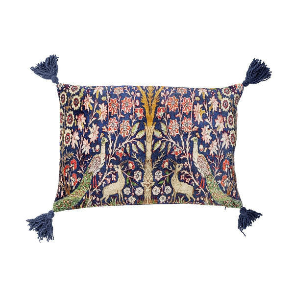 Bloomingville Printed Cushion - Blue, Green, Golden - RhoolCushionBloomingvilleBloomingville Printed Cushion - Blue, Green, Golden