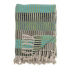 Bloomingville Recycled Cotton Throw - Green/Blue - RhoolThrowBloomingvilleBloomingville Recycled Cotton Throw - Green/Blue