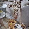 Bloomingville Recycled Cotton Throw - Tan and White - RhoolThrowBloomingvilleBloomingville Recycled Cotton Throw - Tan and White