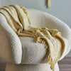Bloomingville Recycled Cotton Throw - Yellow off White - RhoolThrowBloomingvilleBloomingville Recycled Cotton Throw - Yellow off White