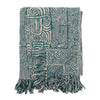 Bloomingville Recycled Soft Cotton Throw - Blue,Cream - RhoolThrowBloomingvilleBlue and Cream Throw - RhoolThrowBloomingvilleBlue and Cream Throw
