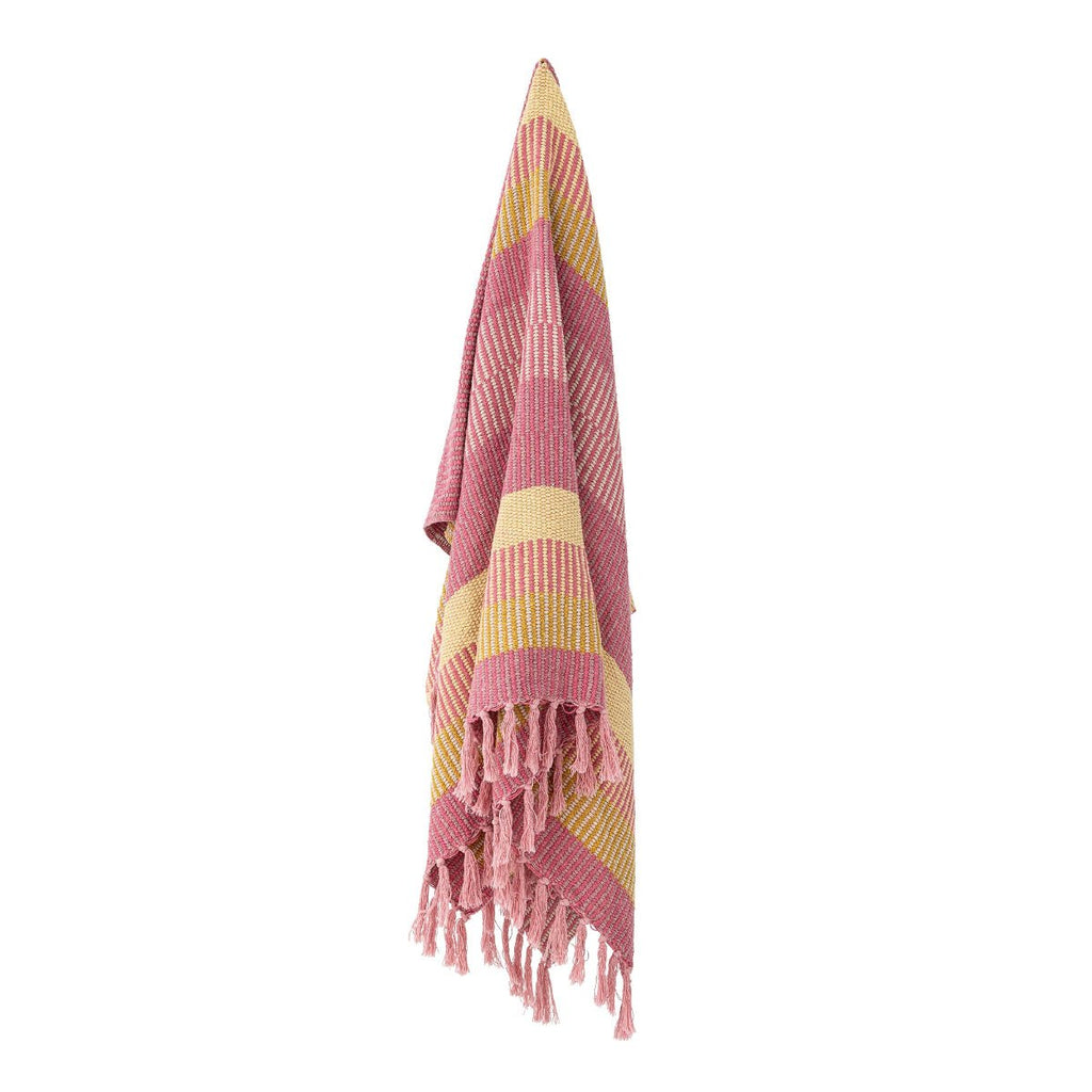 Bloomingville Recycled Soft Cotton Throw - Pinks - RhoolThrowBloomingvilleBloomingville Recycled Soft Cotton Throw - Pinks