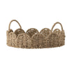 Bloomingville Round Seagrass Scalloped Tray - RhoolTrayBloomingvilleBloomingville Round Seagrass Scalloped Tray