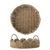 Bloomingville Round Seagrass Scalloped Tray - RhoolTrayBloomingvilleBloomingville Round Seagrass Scalloped Tray