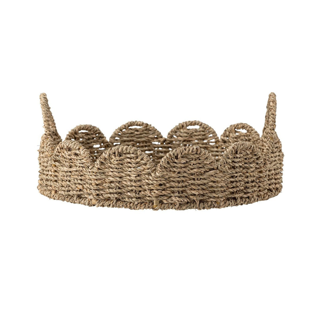Bloomingville Round Seagrass Scalloped Tray - RhoolTrayBloomingvilleBloomingville Round Seagrass Scalloped Tray