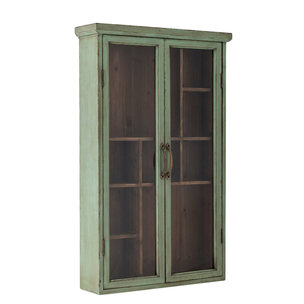 Bloomingville Vintage Look Wall Cabinet/Shelf - Green - RhoolWall CabinetBloomingvilleBloomingville Vintage Look Wall Cabinet/Shelf - Green