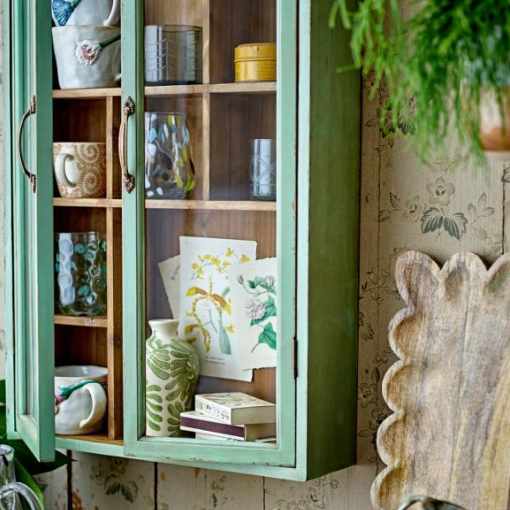 Bloomingville Vintage Look Wall Cabinet/Shelf - Green - RhoolWall CabinetBloomingvilleBloomingville Vintage Look Wall Cabinet/Shelf - Green