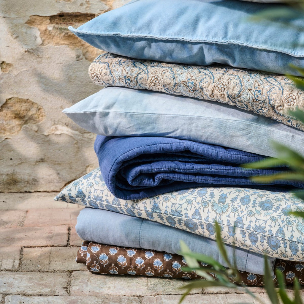 Cotton Quilt - Brown and Blue - RhoolQuiltIB LaursenCotton Quilt - Brown and Blue