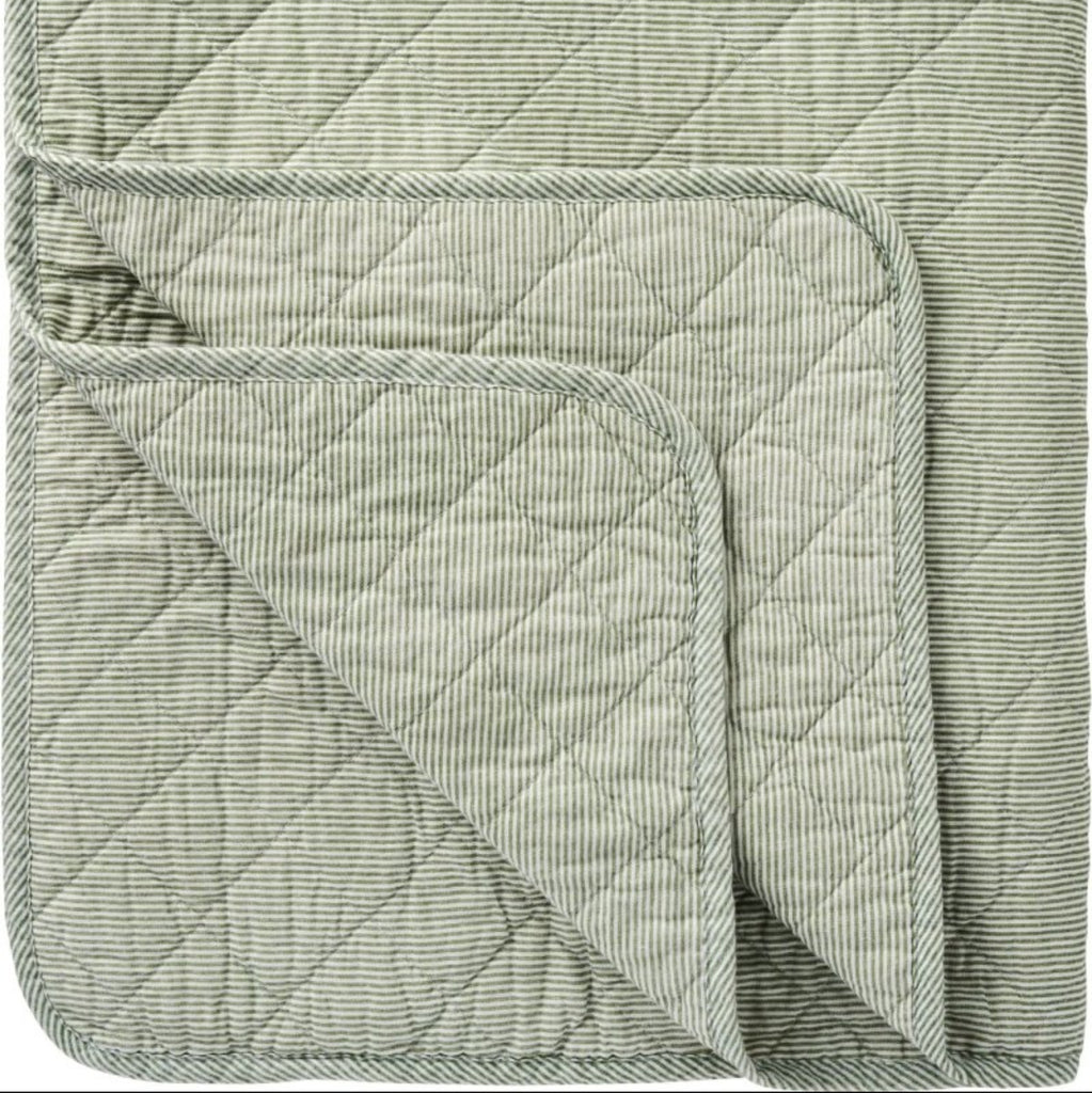 Cotton Quilt - Green Stripe - RhoolQuiltIB LaursenCotton Quilt - Green Stripe