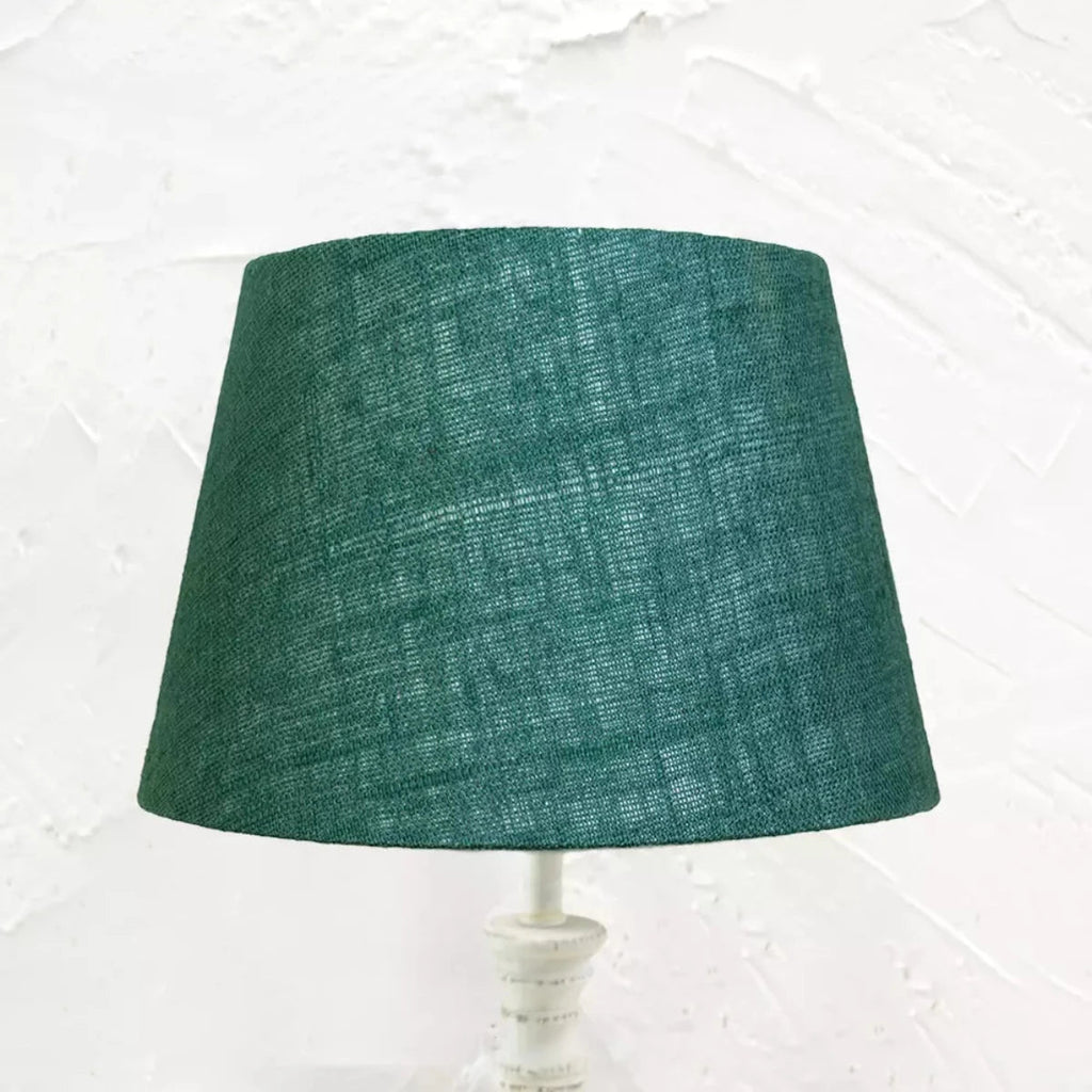 Green Linen Lampshade - RhoolLamp ShadesBlock Print LampshadesGreen Linen Lampshade