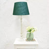 Green Linen Lampshade - RhoolLamp ShadesBlock Print LampshadesGreen Linen Lampshade