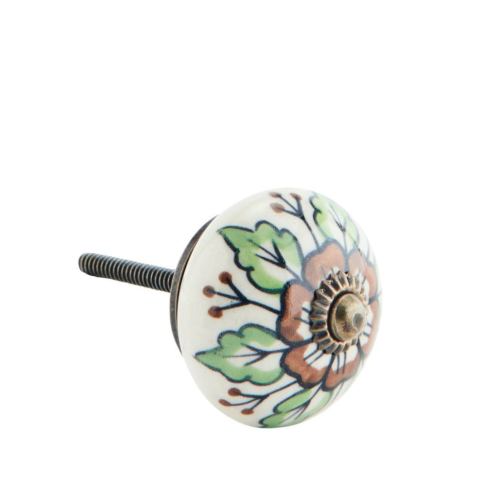 Hand Painted Cabinet Knob - RhoolDrawer KnobMadam StoltzHand Painted Cabinet Knob