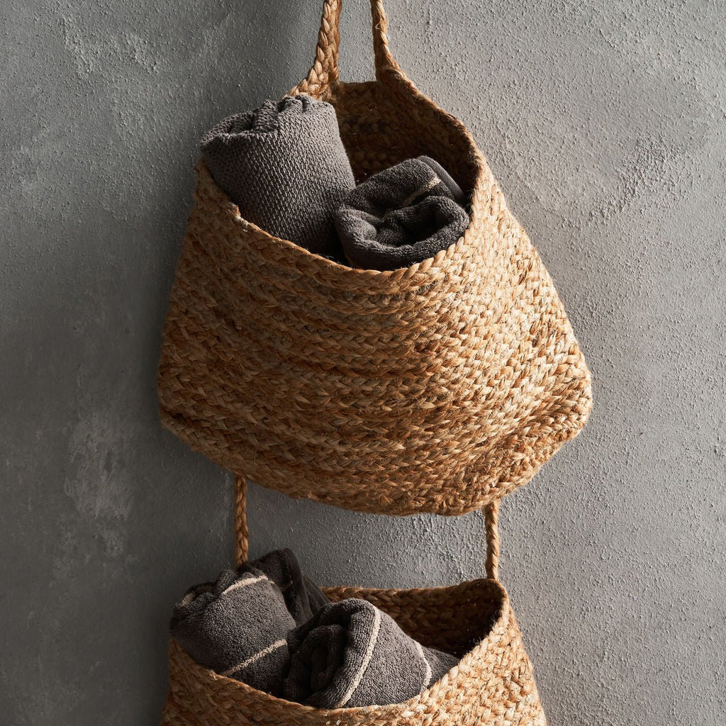Hanging Woven Seagrass Baskets - RhoolBasketsHouse DoctorHanging Woven Seagrass Baskets