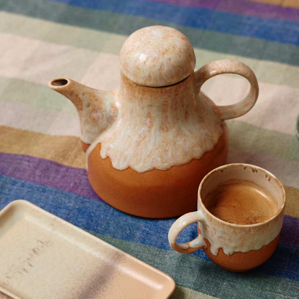 HKLiving 70's Ceramics Coffee Pot - Dunes - RhoolTeapotHKLivingHKLiving 70's Ceramics Coffee Pot - Dunes