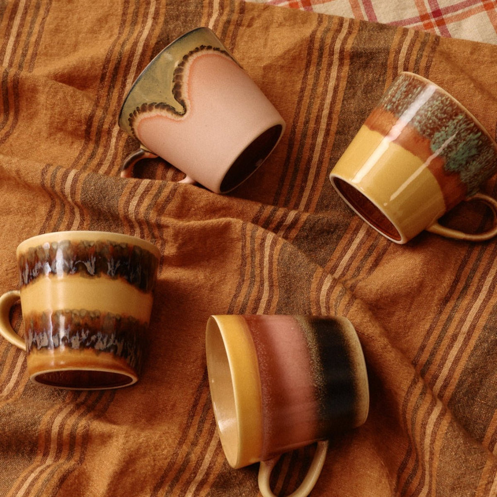 HKLiving 70's Ceramics Mug - Cliff Cappuccino - RhoolMugHKLivingHKLiving 70's Ceramics Mug - Cliff Cappuccino