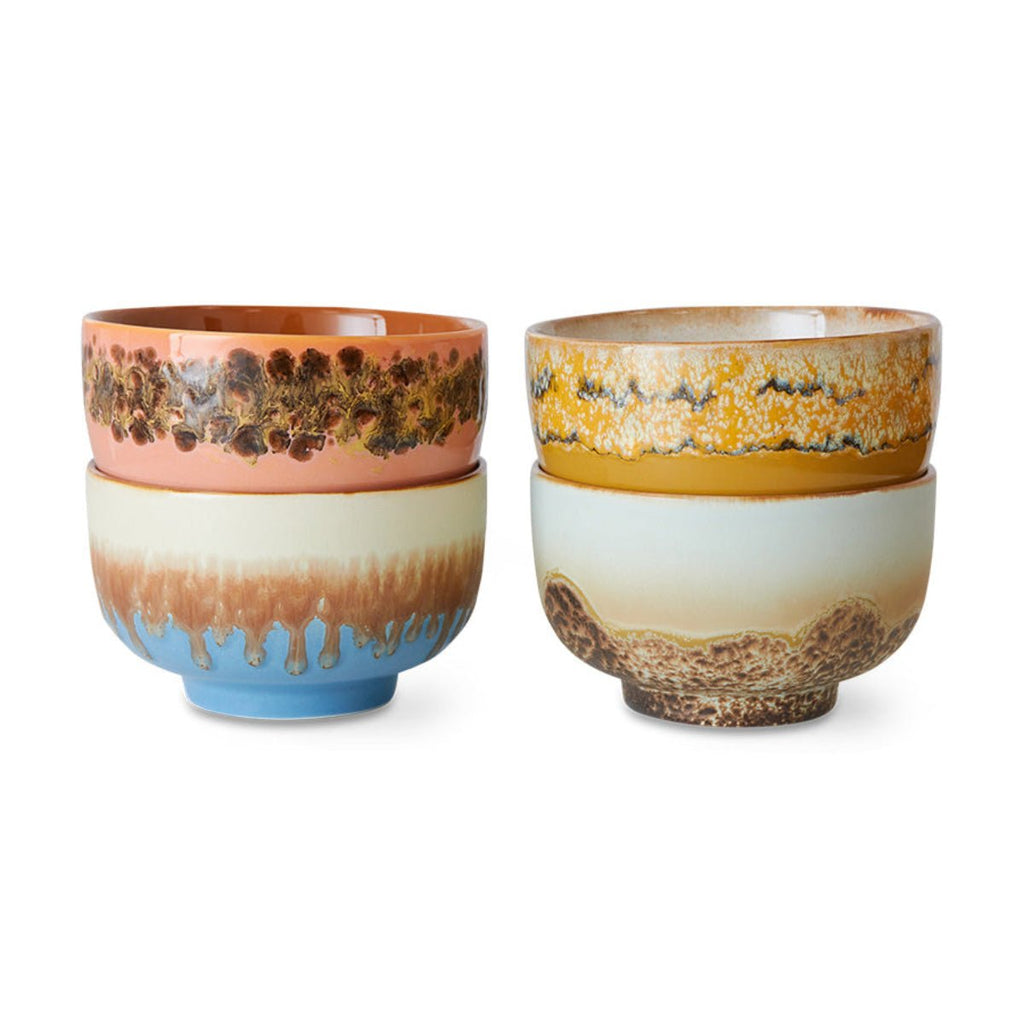 HKLiving 70's Ceramics Noodle Bowl Set Sea Breeze - RhoolBowlHKLivingHKLiving 70's Ceramics Noodle Bowl Set Sea Breeze