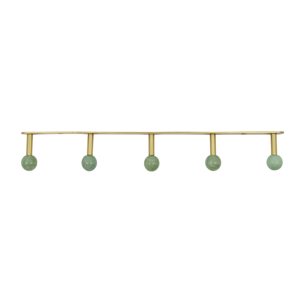 House Doctor Brass Coloured Rack - Aqua - RhoolCoat HookHouse DoctorHouse Doctor Brass Coloured Rack - Aqua