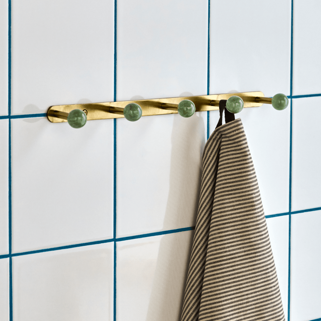 House Doctor Brass Coloured Rack - Aqua - RhoolCoat HookHouse DoctorHouse Doctor Brass Coloured Rack - Aqua