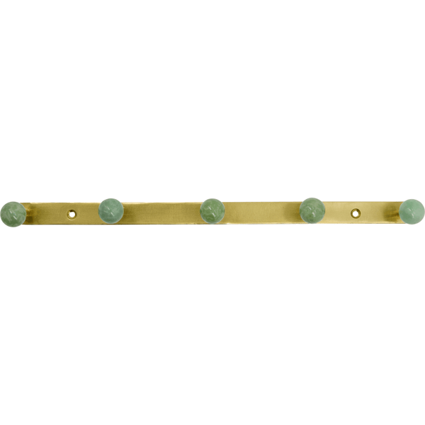 House Doctor Brass Coloured Rack - Aqua - RhoolCoat HookHouse DoctorHouse Doctor Brass Coloured Rack - Aqua