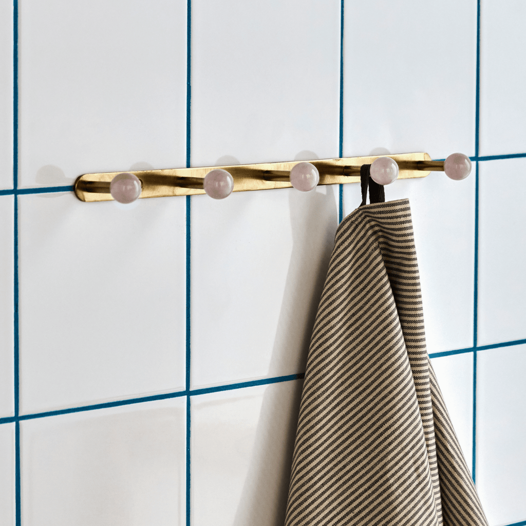 House Doctor Brass Coloured Rack - Pink - RhoolCoat HookHouse DoctorHouse Doctor Brass Coloured Rack - Pink